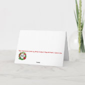 Wenskaart met Hawaiiaanse kerstbomen Feestdagen Kaart (Achterkant)