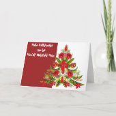 Wenskaart met Hawaiiaanse kerstbomen Feestdagen Kaart (Voorkant)