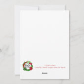 Wenskaart met Hawaiiaanse kerstbomen Feestdagenkaart (Achterkant)