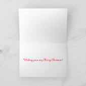 Wenskaart met het kerkdorp Merry Feestdagen Kaart (Binnen)