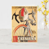 Wenskaart met het Oude Poster van het Ras van de Kaart (Gele Bloem)