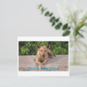 Wenskaart met hondenthema briefkaart (Staand voorkant)