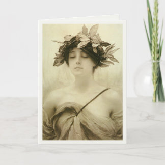 Wenskaart met Hubert von Herkomer Painting Kaart