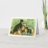 Wenskaart met  illustratie van Kittens Kaart (Achterkant)