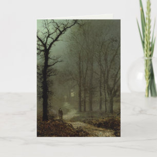 Wenskaart met John Atkinson Grimshaw schilderij Kaart