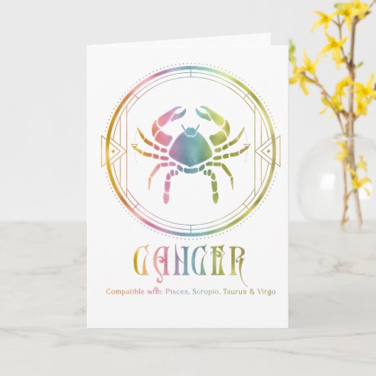 Wenskaart met kankercompatibiliteit kaart (Gele Bloem)