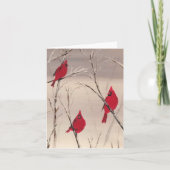 Wenskaart met kardinalen kaart (Voorkant)