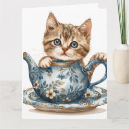 Wenskaart met kattenthema kaart