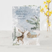 Wenskaart met kerst met maxie kaart (Gele Bloem)