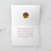 Wenskaart met kerst voor bedrijven kaart (Binnen)