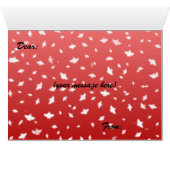 Wenskaart met kerstangels (Binenzijde Horizontaal (Onderkant))