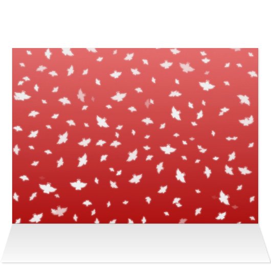 Wenskaart met kerstangels (Binnen Horizontaal (Boven))