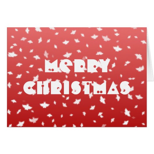 Wenskaart met kerstangels (Voorkant Horizontaal)