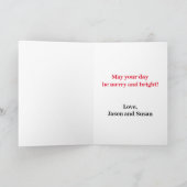 Wenskaart met kerstbedekking voor kerstmis en rend feestdagen kaart (Binnen)