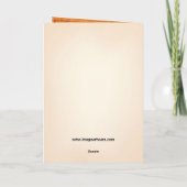 Wenskaart met kerstbekkenomslagen kaart (Achterkant)