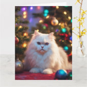 Wenskaart met kerstbeklimming kaart (Gele Bloem)