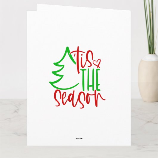 Wenskaart met kerstbeklimming kaart (Achterkant)