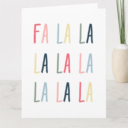 Wenskaart met kerstbeklimming kaart (Voorkant)