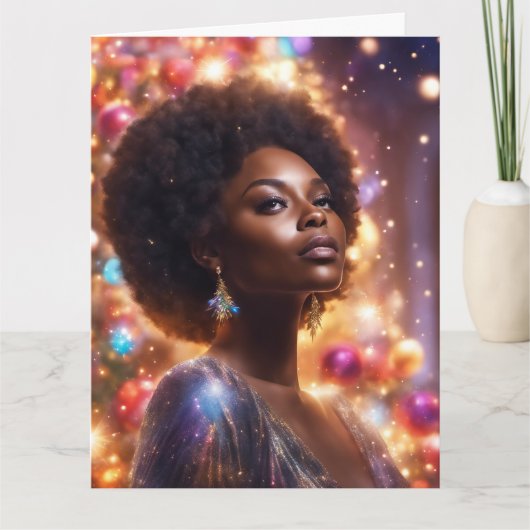 Wenskaart met kerstbeklimming kaart (Voorkant)