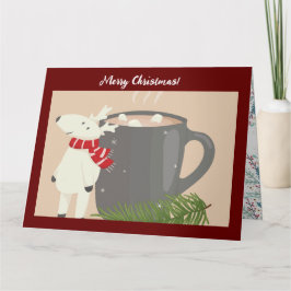 Wenskaart met kerstbeklimming kaart