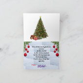 Wenskaart met kerstbeklimming kaart (Binnen)