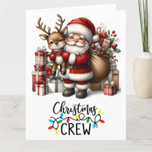 Wenskaart met kerstbeklimming kaart