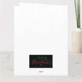 Wenskaart met kerstbeklimming kaart (Achterkant)