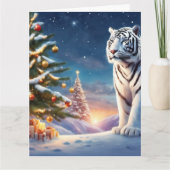 Wenskaart met kerstbeklimming kaart (Voorkant)