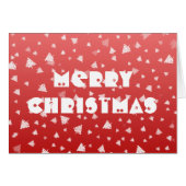 Wenskaart met kerstbomen (Voorkant Horizontaal)