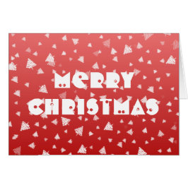 Wenskaart met kerstbomen