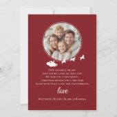 Wenskaart met kerstbomen kaart (Achterkant)