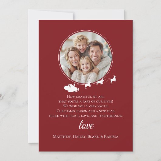 Wenskaart met kerstbomen kaart (Achterkant)