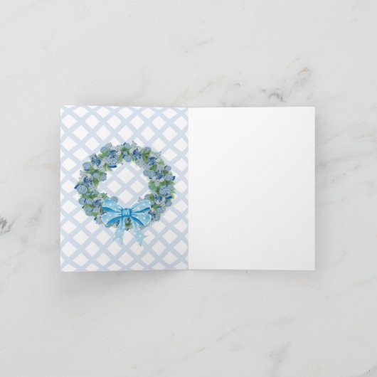 Wenskaart met kerstChinoiserie Ginger Jars Bedankkaart (Binnen)