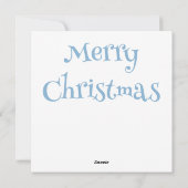 Wenskaart met kerstgrint feestdagenkaart (Achterkant)