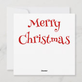 Wenskaart met kerstgrint feestdagenkaart (Achterkant)