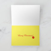 Wenskaart met kerstkip Fun Santa Hat Feestdagen Kaart (Binnen)