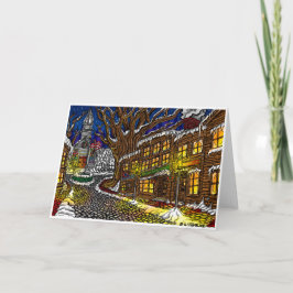 Wenskaart met Kerstmis Feestdagen Kaart