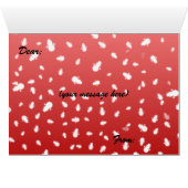 Wenskaart met Kerstmis Snowman (Binenzijde Horizontaal (Onderkant))