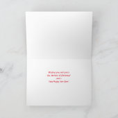 Wenskaart met kerstsnoepriet feestdagen kaart (Binnen)