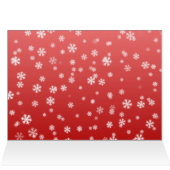 Wenskaart met kerstsnowflakes (Binnen Horizontaal (Boven))