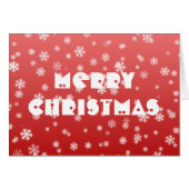 Wenskaart met kerstsnowflakes (Voorkant Horizontaal)