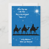 Wenskaart met kerstStar Wise-Mannen Kaart (Voorkant)