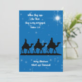 Wenskaart met kerstStar Wise-Mannen Kaart (Staand voorkant)