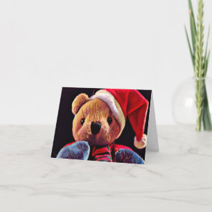 Wenskaart met kerstteddy Bear Kaart