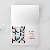 Wenskaart met kerstthema feestdagen kaart (Binnen)