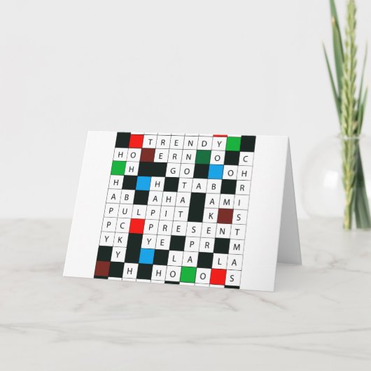 Wenskaart met kerstthema feestdagen kaart (Voorkant)