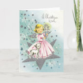 Wenskaart met kerstwens kaart (Voorkant)