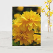 Wenskaart met kleine gele bloemen kaart (Gele Bloem)