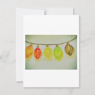 Wenskaart met licht. feestdagenkaart