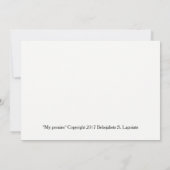 Wenskaart met mooie pioenrozen kaart (Achterkant)